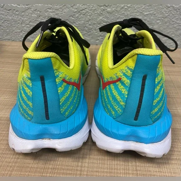 Hoka One One Mach 5 Womans Evening Primrose Scuba Blue 10B - Picture 4 of 8